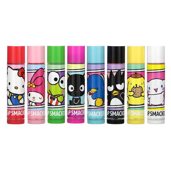 Lip Smacker, Hello Kitty and Friends, Lip Balm, Assorted, 8 Pack, 0.14