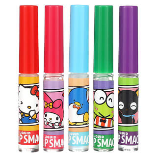 Lip Smacker, Hello Kitty And Friends, Liquide à lèvres liquide, Meilleur arôme pour toujours, Paquet de 5, 14 ml