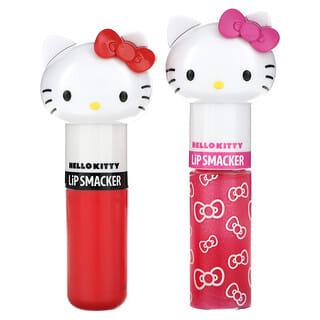 Lip Smacker, Hello Kitty, бальзам и блеск для губ, 2 шт.