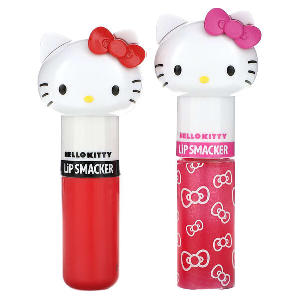 Lip Smacker, Hello Kitty, Lip Balm and Gloss, 2 Pieces