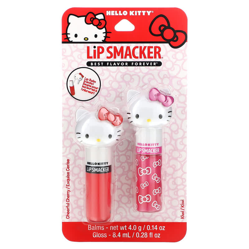 Hello Kitty, Lip Balm and Gloss, 2 Pieces