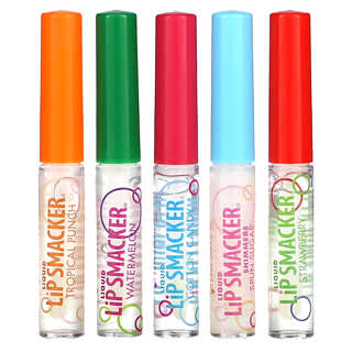 Lip Smacker, 液体唇彩，多款套装，每包 5 支，0.45 液量盎司（14.0 毫升）