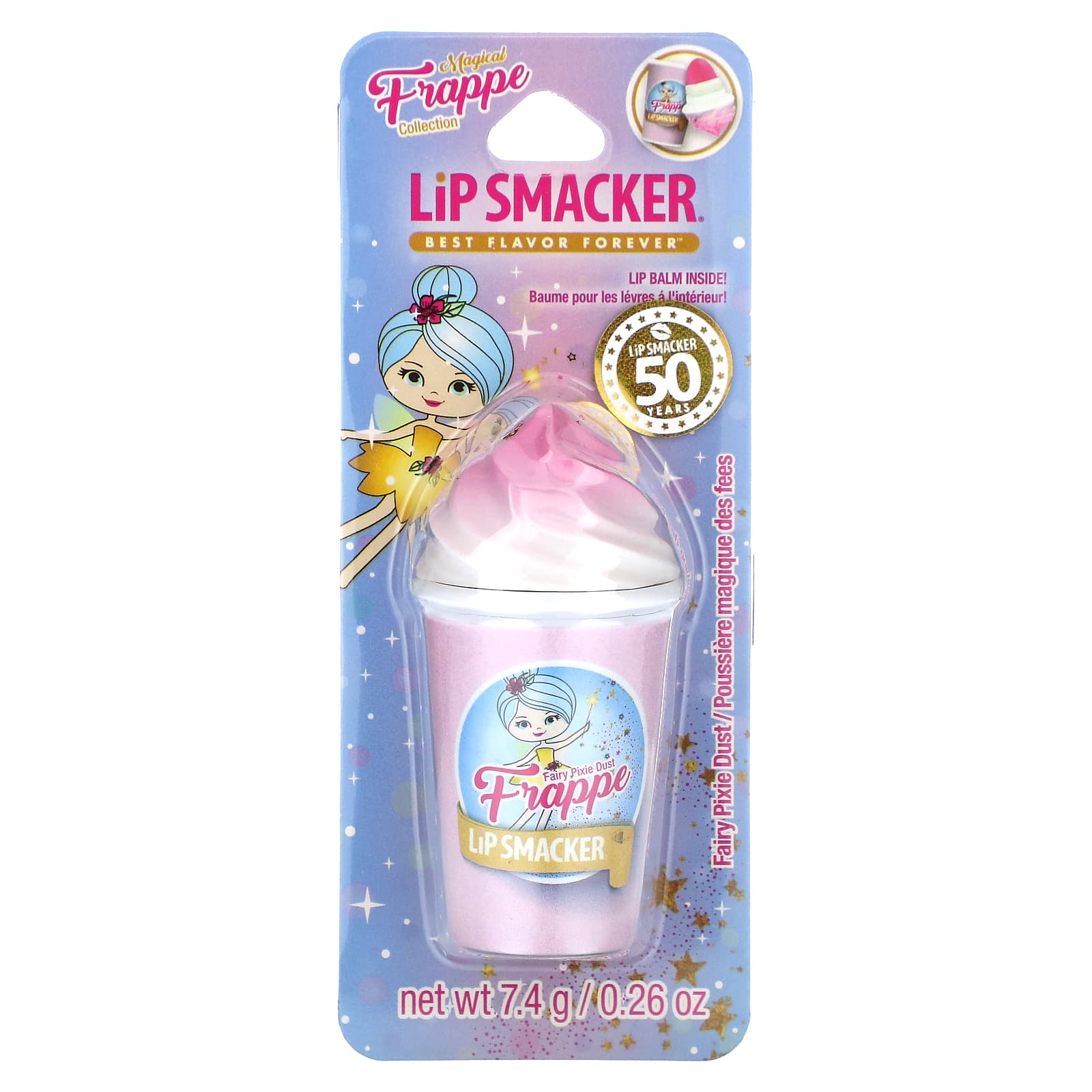 Lip Smacker, フラッペリップバーム、フェアリーピクシーダスト (7.4 g)