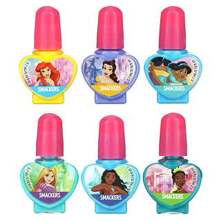 Lip Smacker, Disney Princess, Coleção de Esmaltes, Pacote de 6, 5,7 ml (0,19 fl oz) Cada