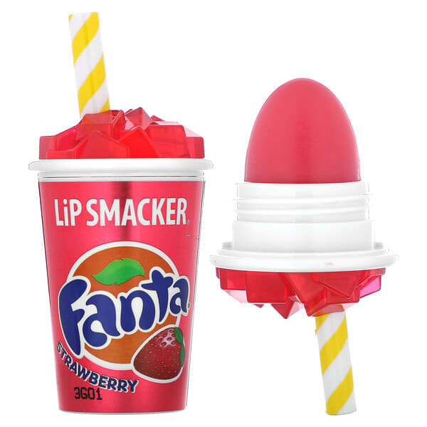 Lip Smacker, Fanta，潤唇膏，草莓味，0.26 盎司（7.4 克）
