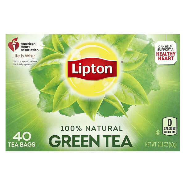 Lipton, Green Tea, 40 Tea Bags, 2.11 oz (60 g)