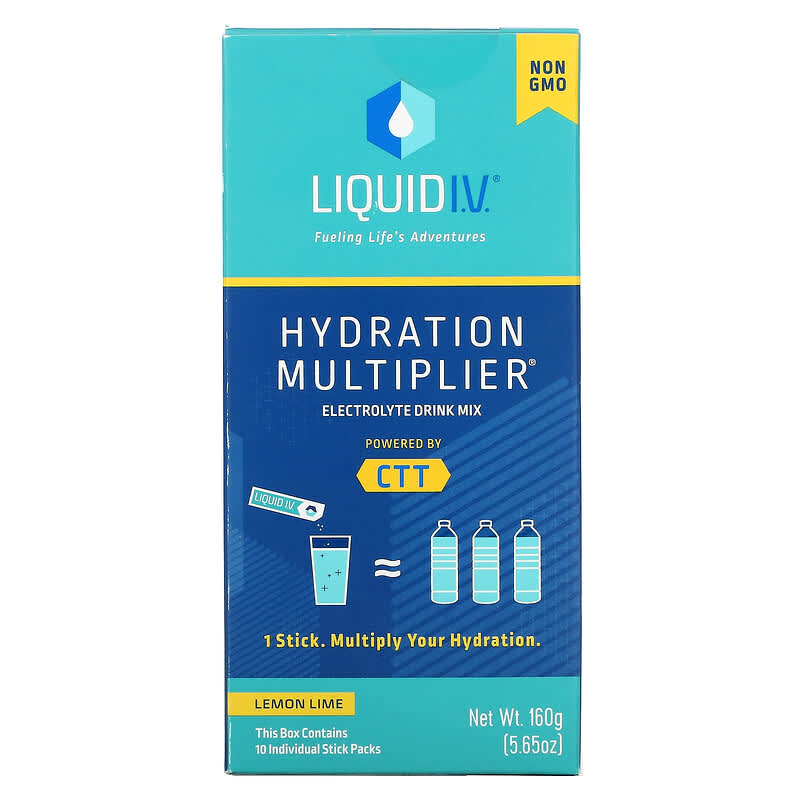 Hydration Multiplier, Electrolyte Drink Mix, Lemon Lime, 10