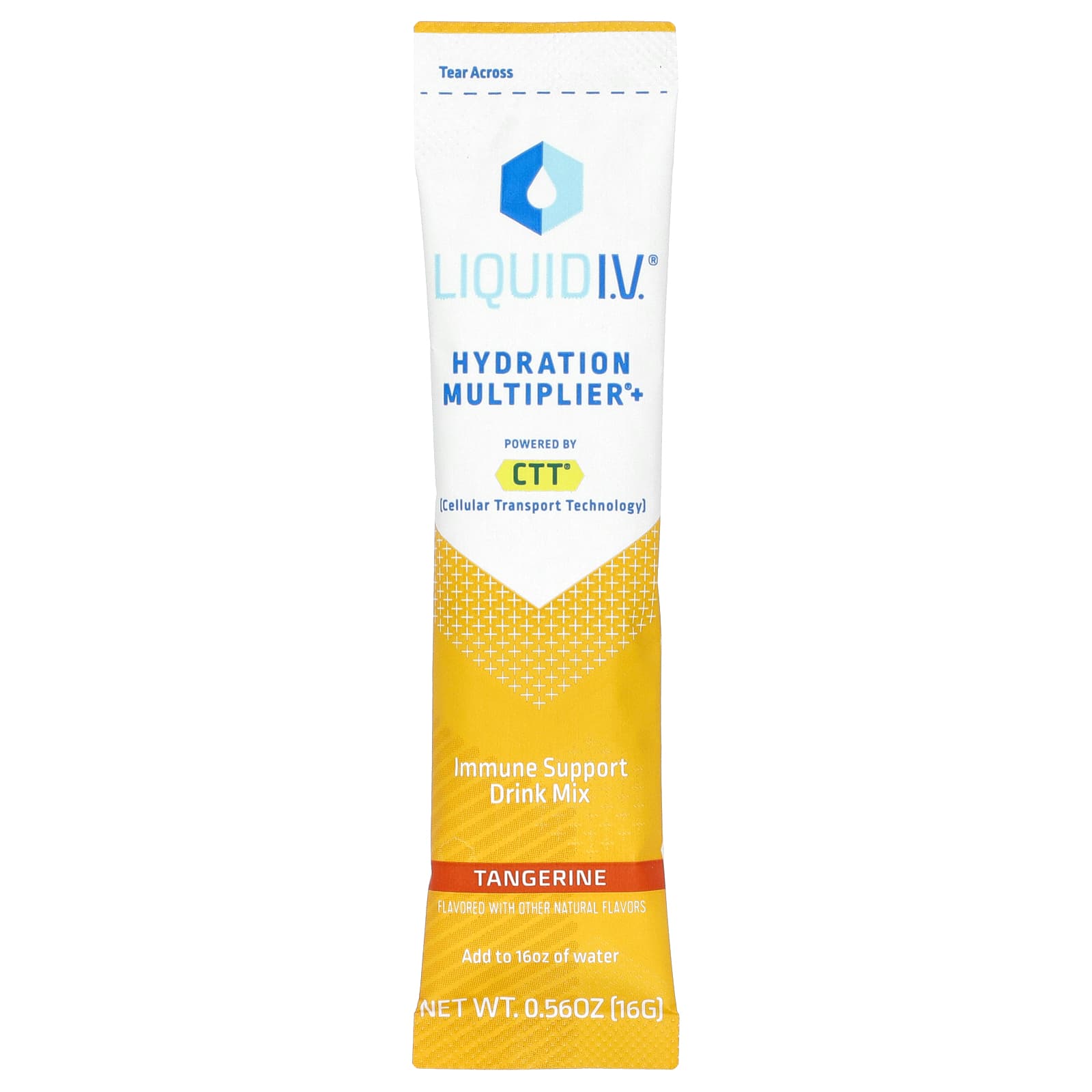 Liquid I.V., Hydration Multiplier + Immune Support Drink Mix, Tangerine ...