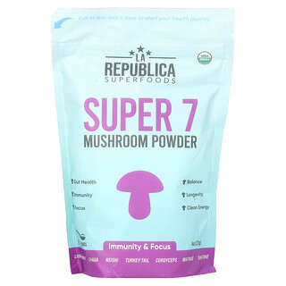 LA Republica, Super 7 grzybów w proszku, 227 g