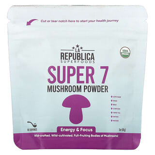 La Republica, Super 7 hongos en polvo, 85 g (3 oz)
