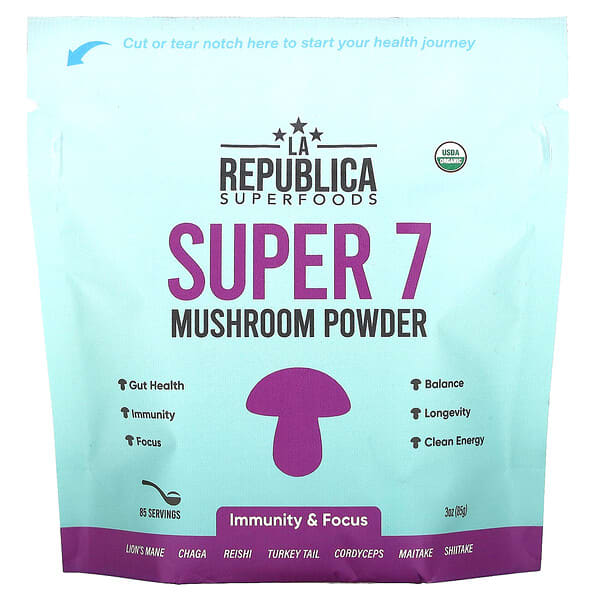 Super 7 Mushroom Powder, 3 oz (85 g)
