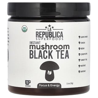 LA Republica, Instant Mushroom Black Tea, Instant-Pilz-Schwarztee, 70 g (2,5 oz.)
