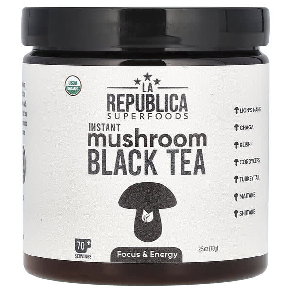 Instant Mushroom Black Tea, 2.5 oz (70 g)