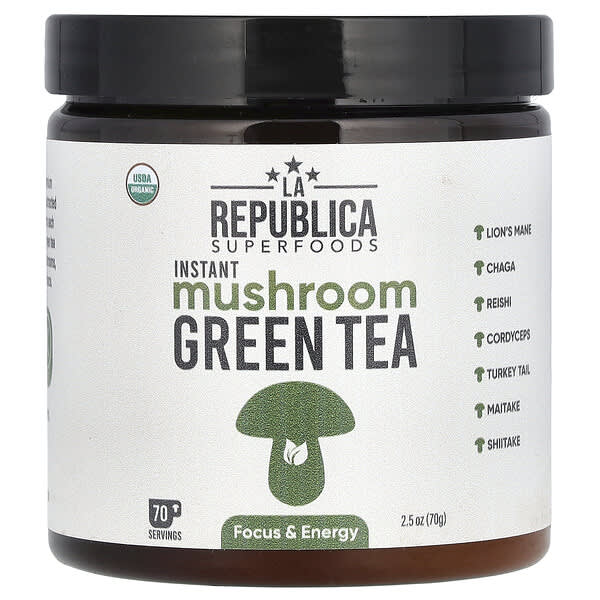 Instant Mushroom Green Tea, 2.5 oz (70 g)