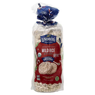 Lundberg, Galettes de riz complet biologique, Riz sauvage, 202 g