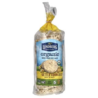 Lundberg, Bolos de Arroz de Grãos Integrais Orgânicos, Chaleiras de Milho, Doces e Salgados, 284 g (10 oz)