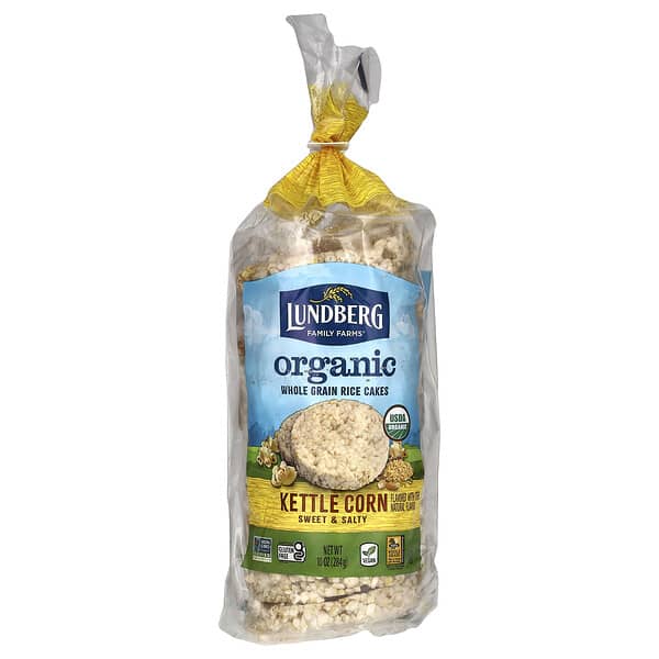 Lundberg, 有機全穀物米糕，爆米花，甜鹹味，10 盎司（284 克）