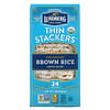Lundberg, Organic Thin Stackers, Puffed Grain Cakes, Brown Rice, Lightly Salted,  24 Rice Cakes, 6 oz (168 g)