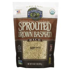 Lundberg, Sprouted Brown Basmati Rice, 16 oz (454 g)