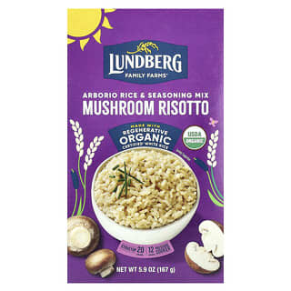 Lundberg, Arborio Rice & Seasoning Mix, Mushroom Risotto, 5.9 oz (167 g)