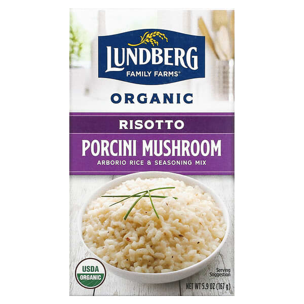 Lundberg, Organic Risotto, Porcini Mushroom, 5.9 oz (167 g)