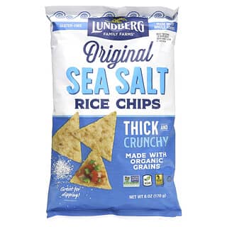 Lundberg, Рисовые чипсы, морская соль, 6 унций (170 г)