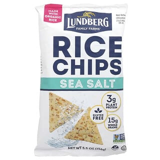 Lundberg, Chispas de arroz, sal marina, 170 g (6 oz)