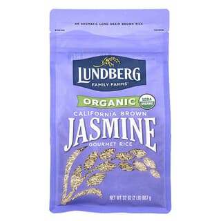 Lundberg, Arroz jazmín integral de California orgánico, 907 g (32 oz)