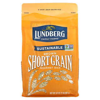 Lundberg, Коричневый короткозернистый рис, 907 г (2 фунта)