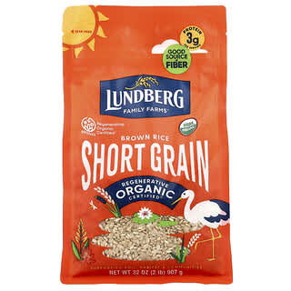 Lundberg‏, Organic, Brown Short Grain Rice, 32 oz (907 g)