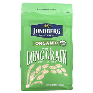 Lundberg, Arroz blanco orgánico de grano largo, 907 g (2 lb)