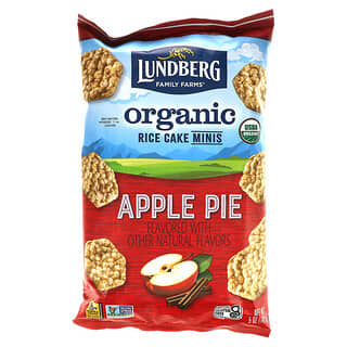 Lundberg, Органический рисовый торт Minis, Яблочный пирог, 5 унций (142 г)