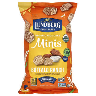 Lundberg, Minis de pastel de arroz orgánico, Buffalo Ranch, 142 g (5 oz)