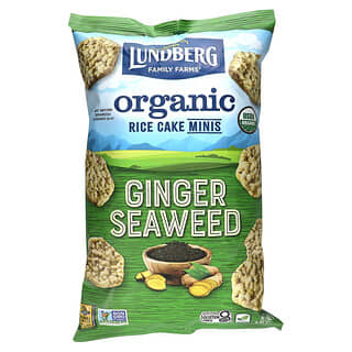 Lundberg, Organic Rice Cake Minis, Ginger Seaweed, 5 oz (142 g)