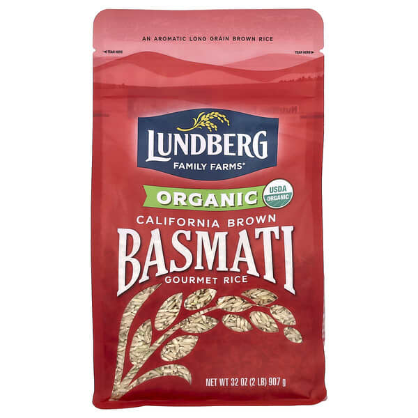 Lundberg, Organic California Brown Basmati Gourmet Rice, 2 lb (907 g)