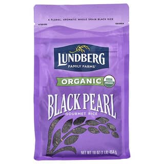 Lundberg, Arroz con perlas negras orgánico, 454 g (1 lb)