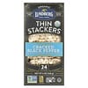 Organic Thin Stackers, Puffed Grain Cakes, Cracked Black Pepper, Lightly Salted, 24 Rice Cakes, 6 oz (168 g)