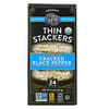 Organic Thin Stackers, Puffed Grain Cakes, Cracked Black Pepper, Lightly Salted, 24 Rice Cakes, 6 oz (168 g)