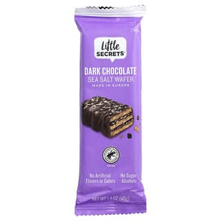 Little Secrets, Oblea crujiente de chocolate negro, Sal marina, 40 g (1,4 oz)