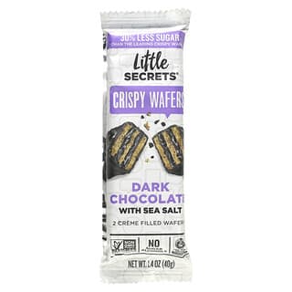 Little Secrets, Dark Chocolate Crispy Wafers, With Sea Salt, 1.4 oz (40 g)