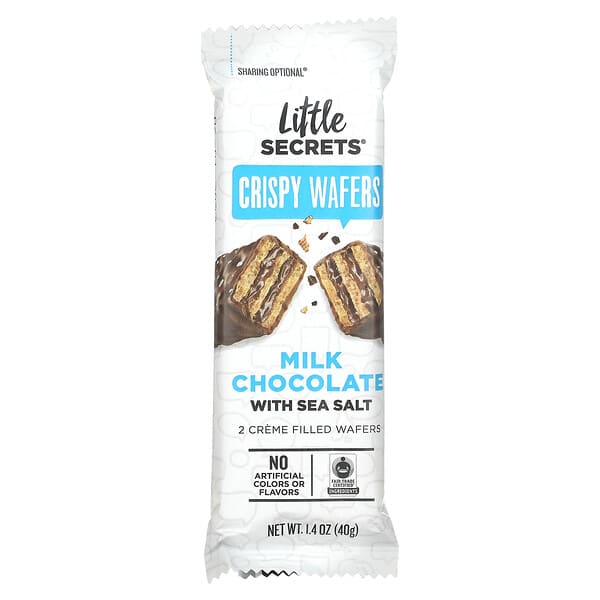 Little Secrets, Milk Chocolate Wafer, Sea Salt, 1.4 oz (40 g)