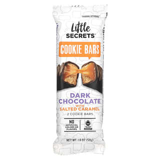 Little Secrets, Barre à biscuits au chocolat noir, caramel au beurre salé, 50 g 