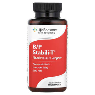 لايف سيزونز‏, B / P Stabili-T ، لدعم ضغط الدم ، 120 كبسولة نباتية