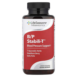 LifeSeasons, Stabili-T® de B/P, Refuerzo para la presión arterial, 120 cápsulas vegetales