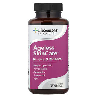 LifeSeasons, Ageless SkinCare, обновление и сияние, 90 капсул