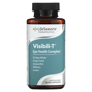 LifeSeasons, Visibili-T, комплекс для здоровья глаз, 60 вегетарианских капсул