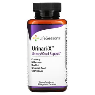 LifeSeasons, Urinari-X Refuerzo para la orina y la levadura, 90 cápsulas vegetales