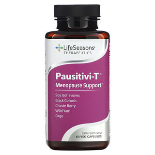 LifeSeasons, Pausitivi-T, Soutien de la ménopause, 60 capsules végétariennes