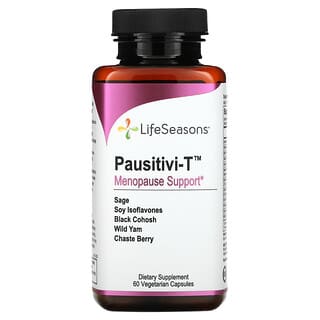 LifeSeasons, Pausitivi-T, Suporte à Menopausa, 60 Cápsulas Vegetarianas