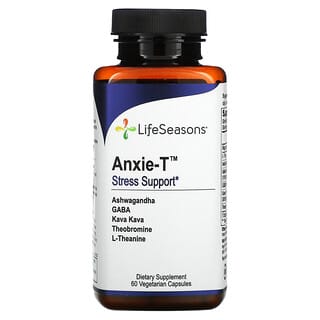 LifeSeasons, Anxie-T دعم الإجهاد، 60 كبسولة نباتية